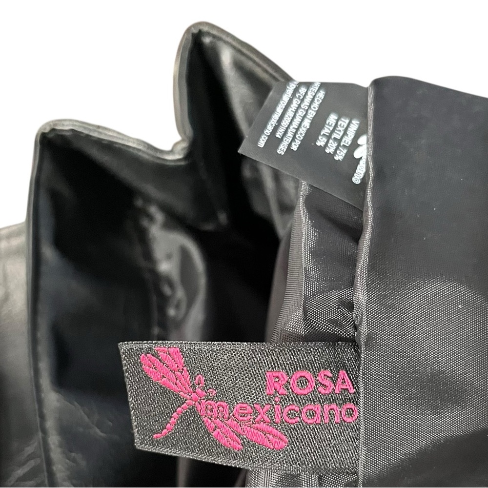 Rosa Mexicano Hand Painted Vegan Leather Butterfly Backpack - Picture 9 of 10